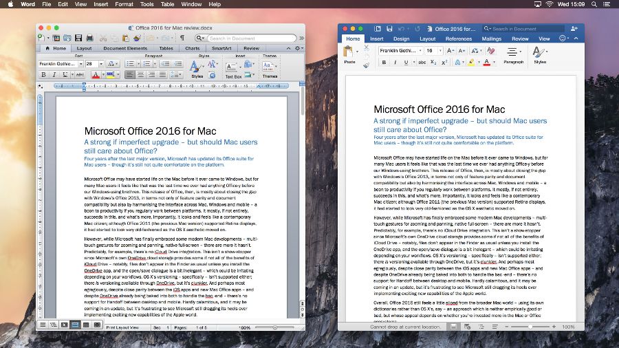 microsoft word for mac and windows